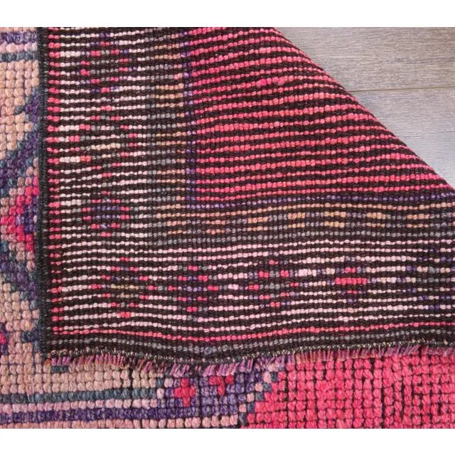 1970s Turkish Handmade Wool Runner Rug 76x299