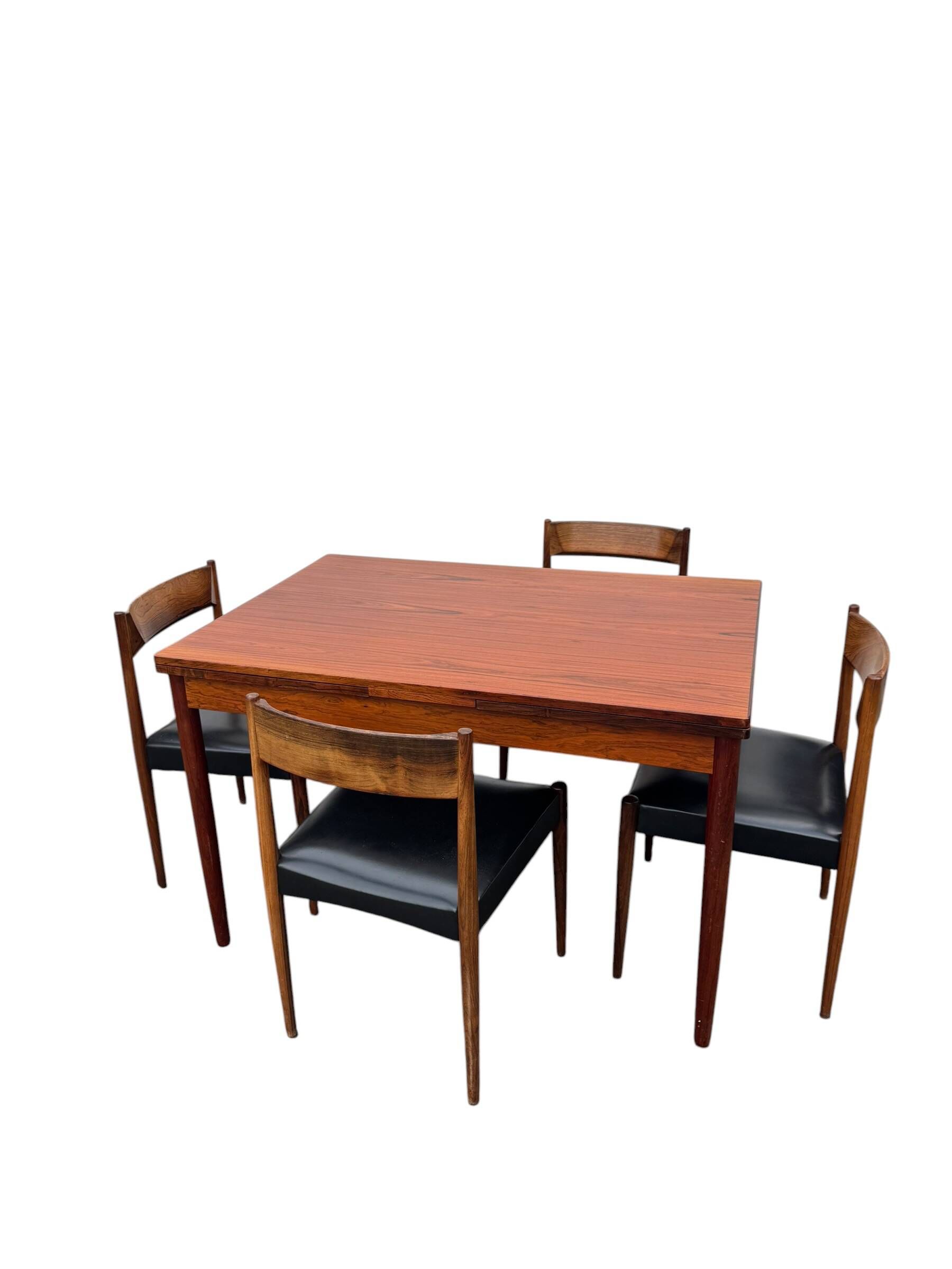 Vintage Scandinavian Rosewood Dining Set