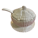 Barbotine Earthenware Shell Soup Tureen by Elpa Portugal, 1960s