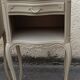 Pair of linen bedside