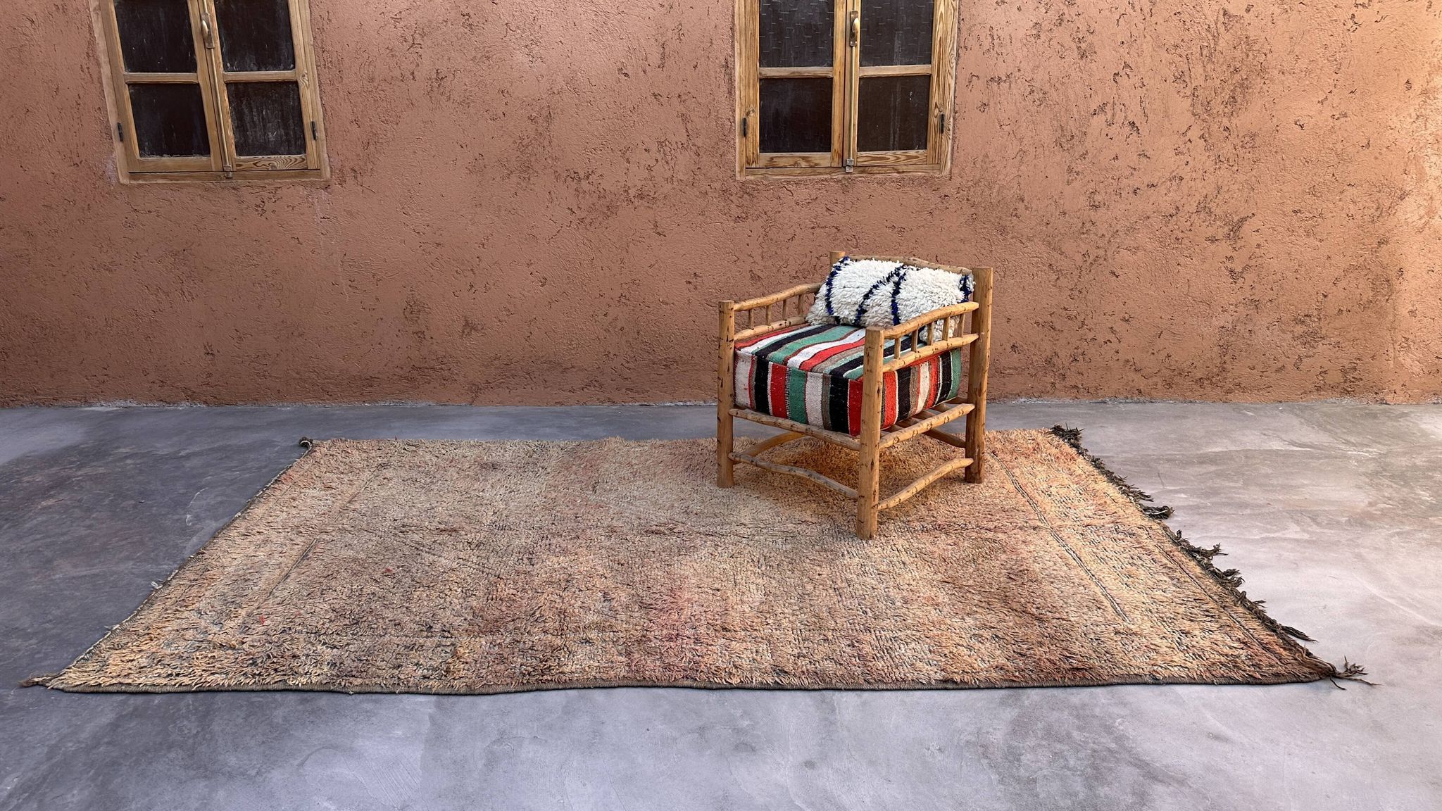 Tapis Marocain Beni M'Guild beige -  314 x 192 cm