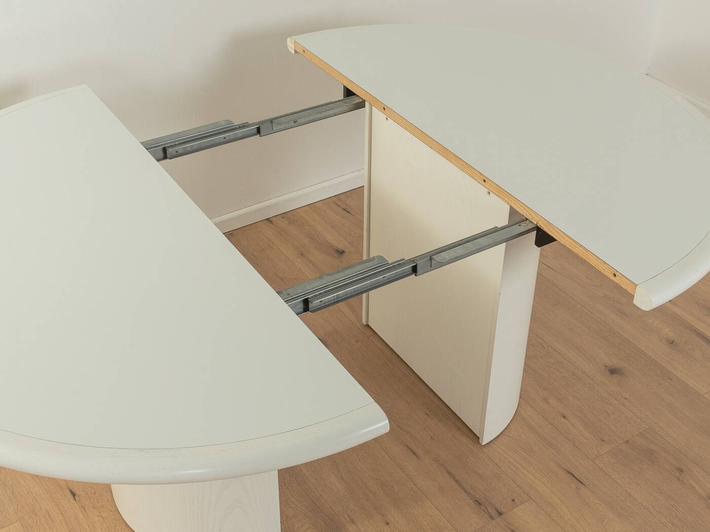 Postmodern extendable dining table from the 1980s
