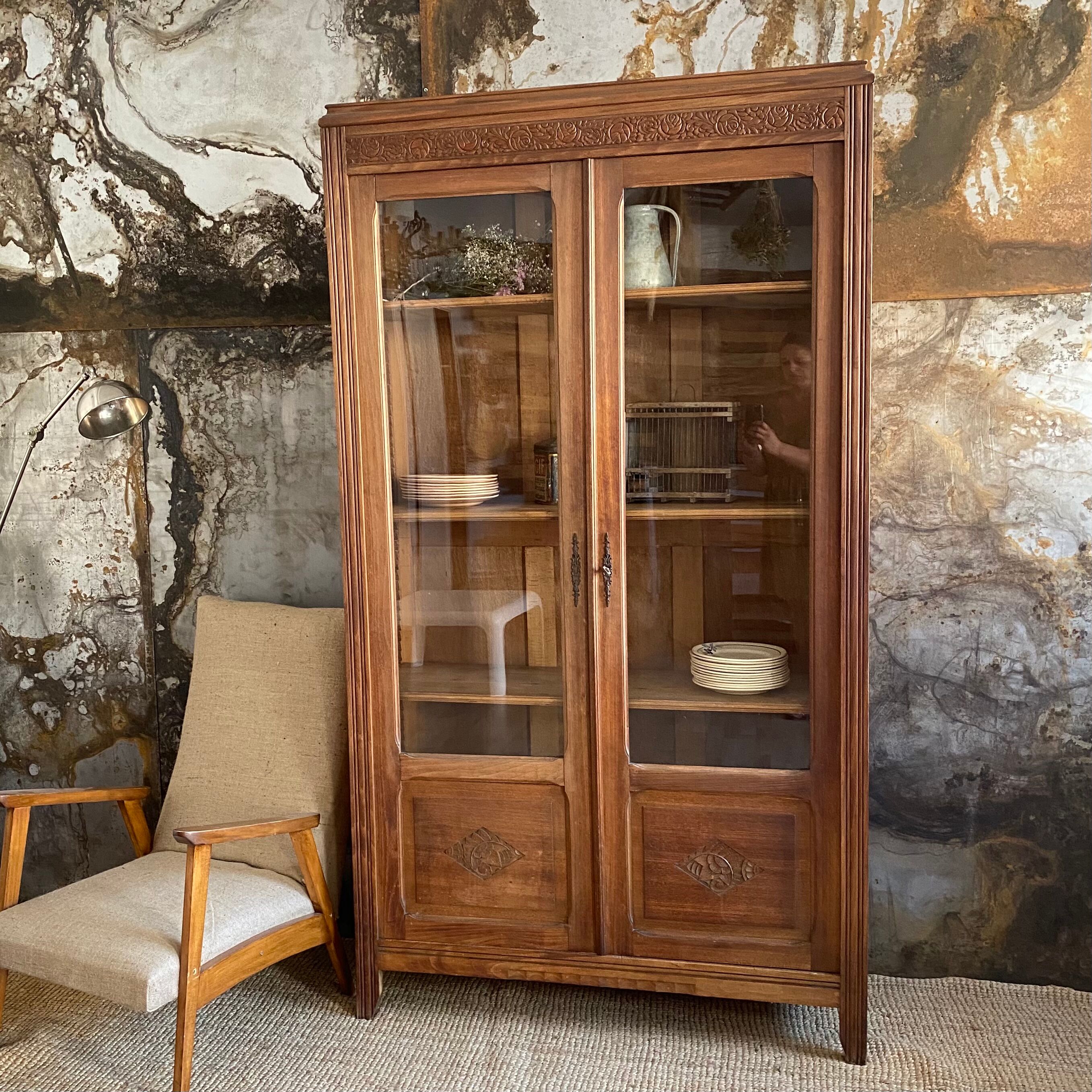 Library 20 years in raw wood