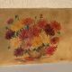 Painting the bouquet of vintage dahlias signed Blanchard