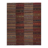 Vintage Turkish kilim handwoven 273x356 cm