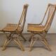 Pair of vintage rattan chairs – 1960s-1970s