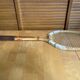 Raquette tennis ancienne dunlop maxply bois + protection sport vintage