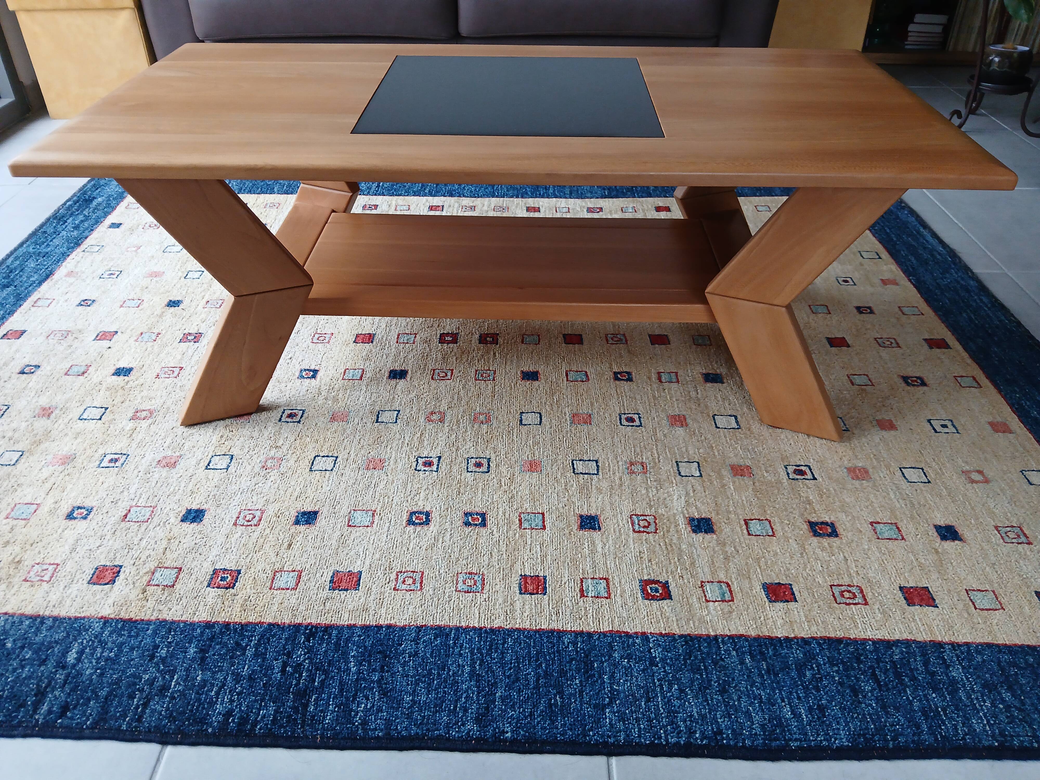 Solid elm coffee table