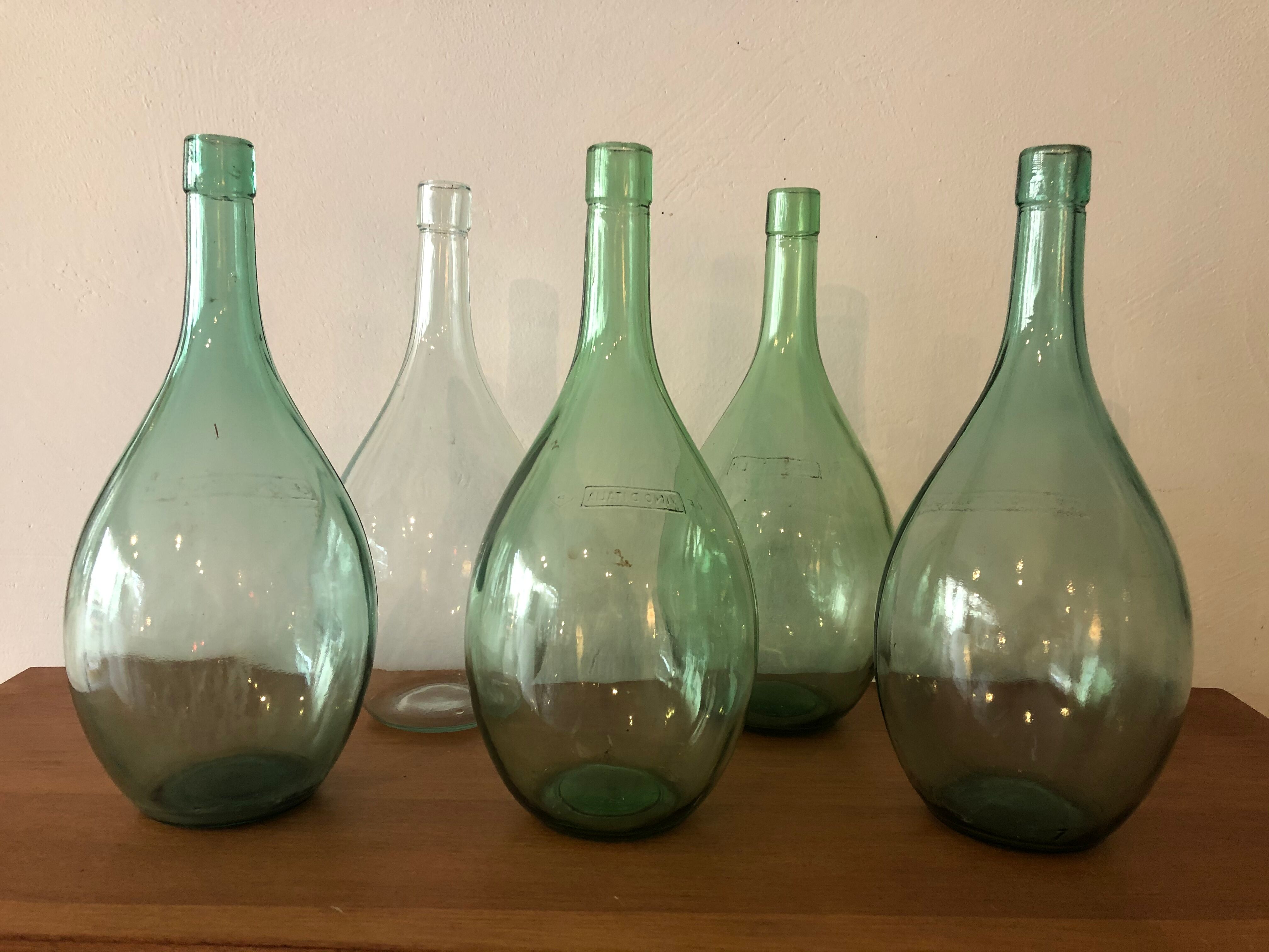 Set of 5 demijohn