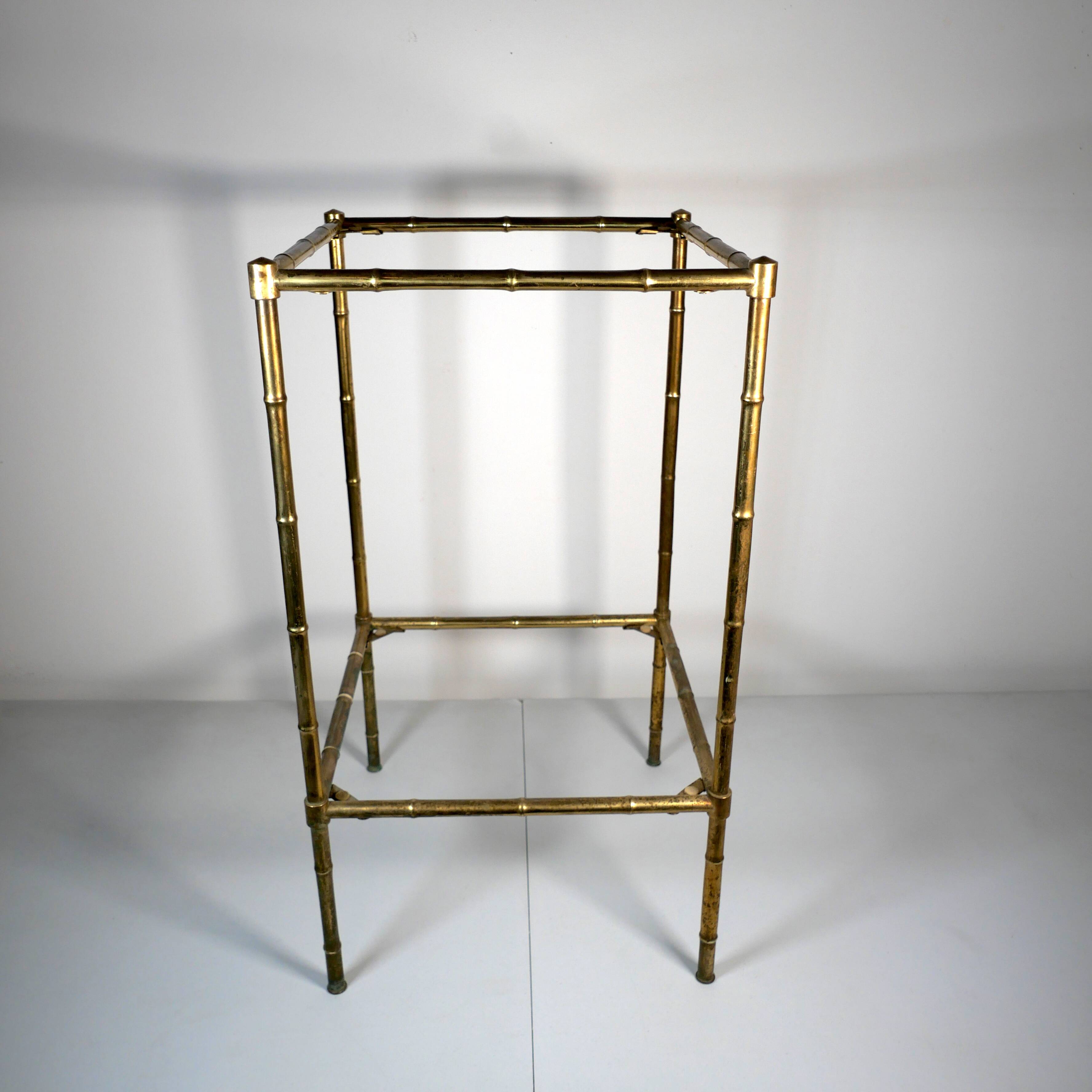 gilded brass side table