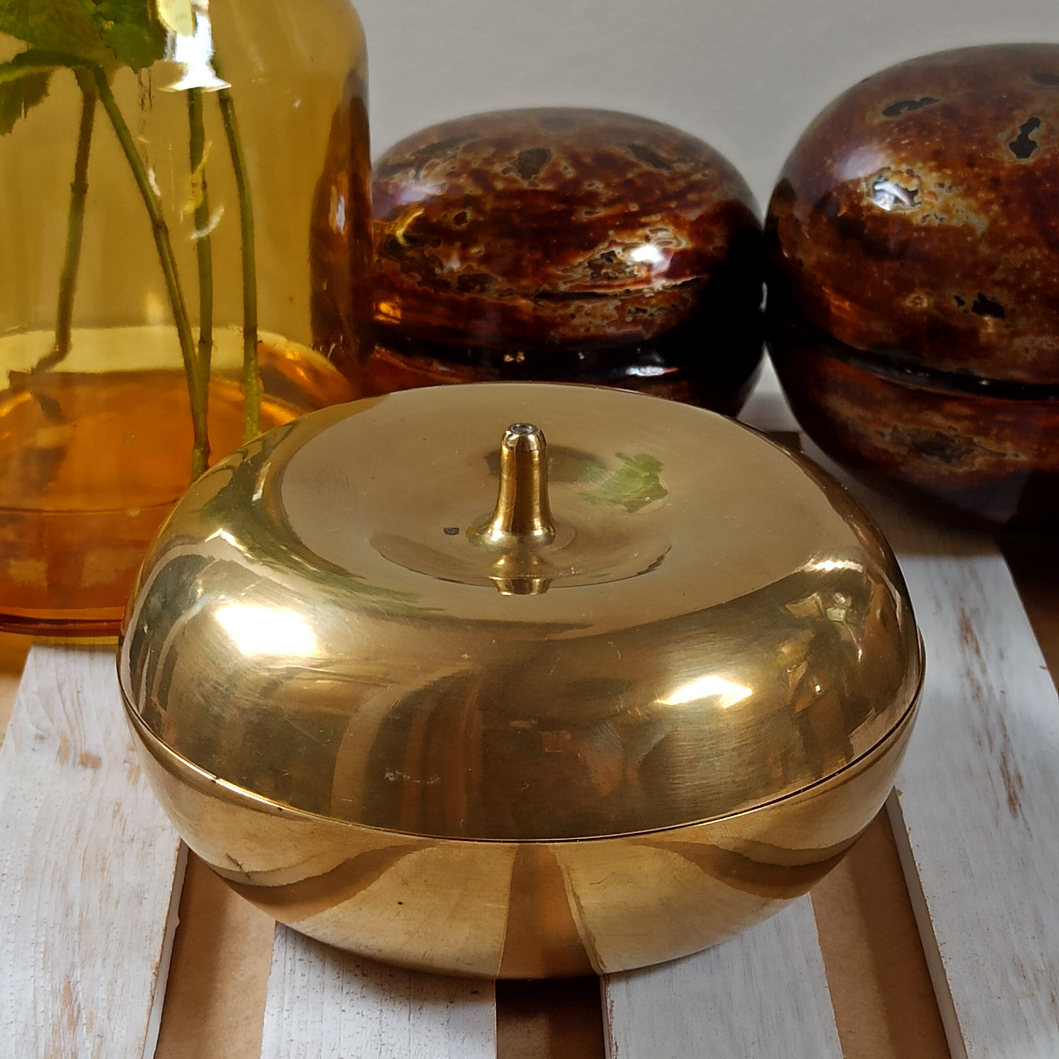 Vintage brass box