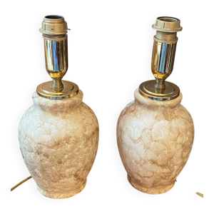 Paire de lampes en céramique