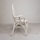 Vintage bamboo, rattan armchair with armrests, 1950s