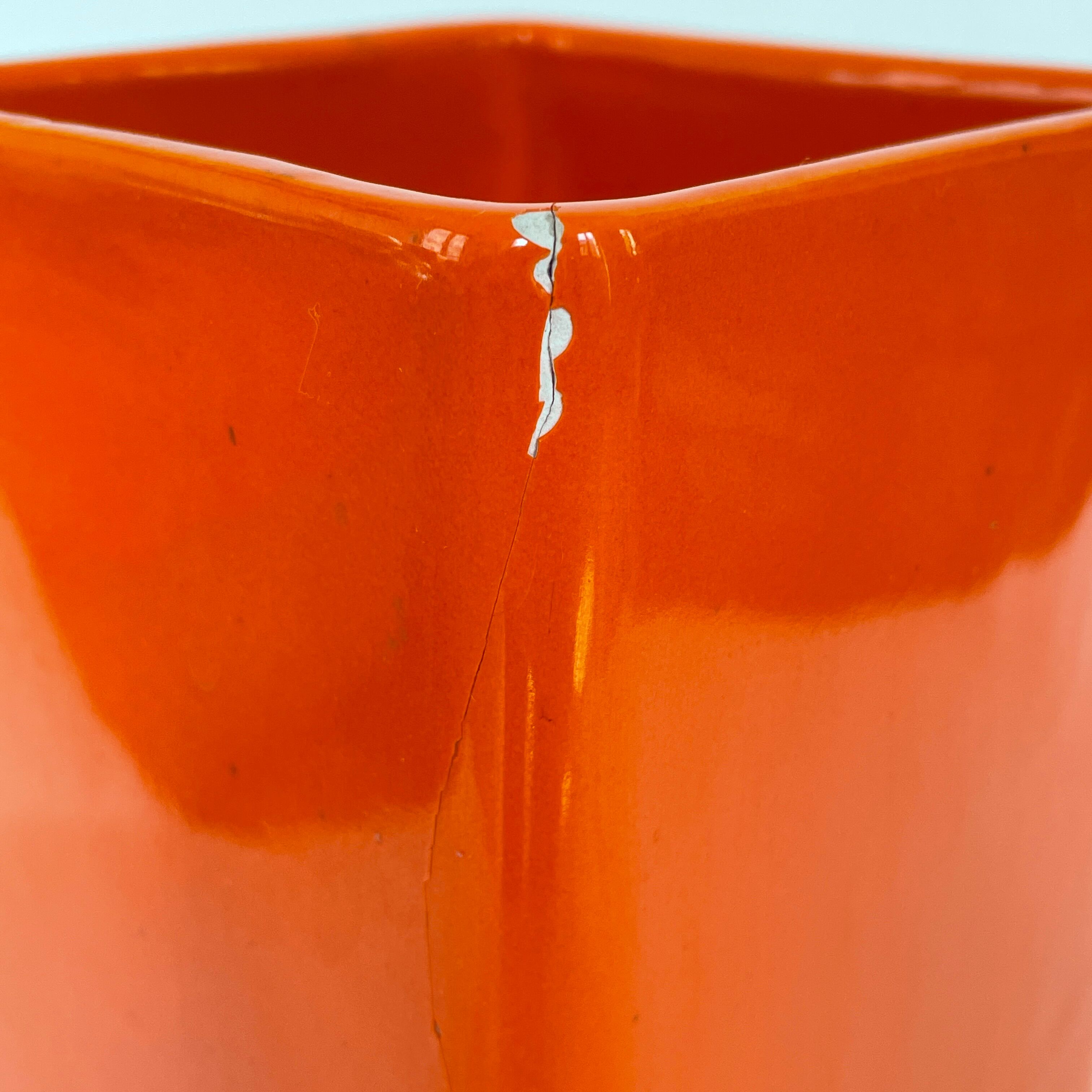 Enamelled ceramic vase design by Gabbianelli, Italy 1970
