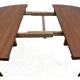 Extendable table set and 4 scandinavian dining chairs in teak 1960