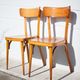 Pair of vintage wooden chairs
