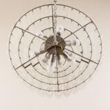 Italian Murano glass chandelier attributed to Venini, 1970s