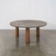 Brutalist slate coffee table, c.1970