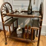 Rattan bar/serving table