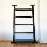 Postmodern Italian graffiti shelf by Rodney Kinsman for Bieffeplast, 1980s.