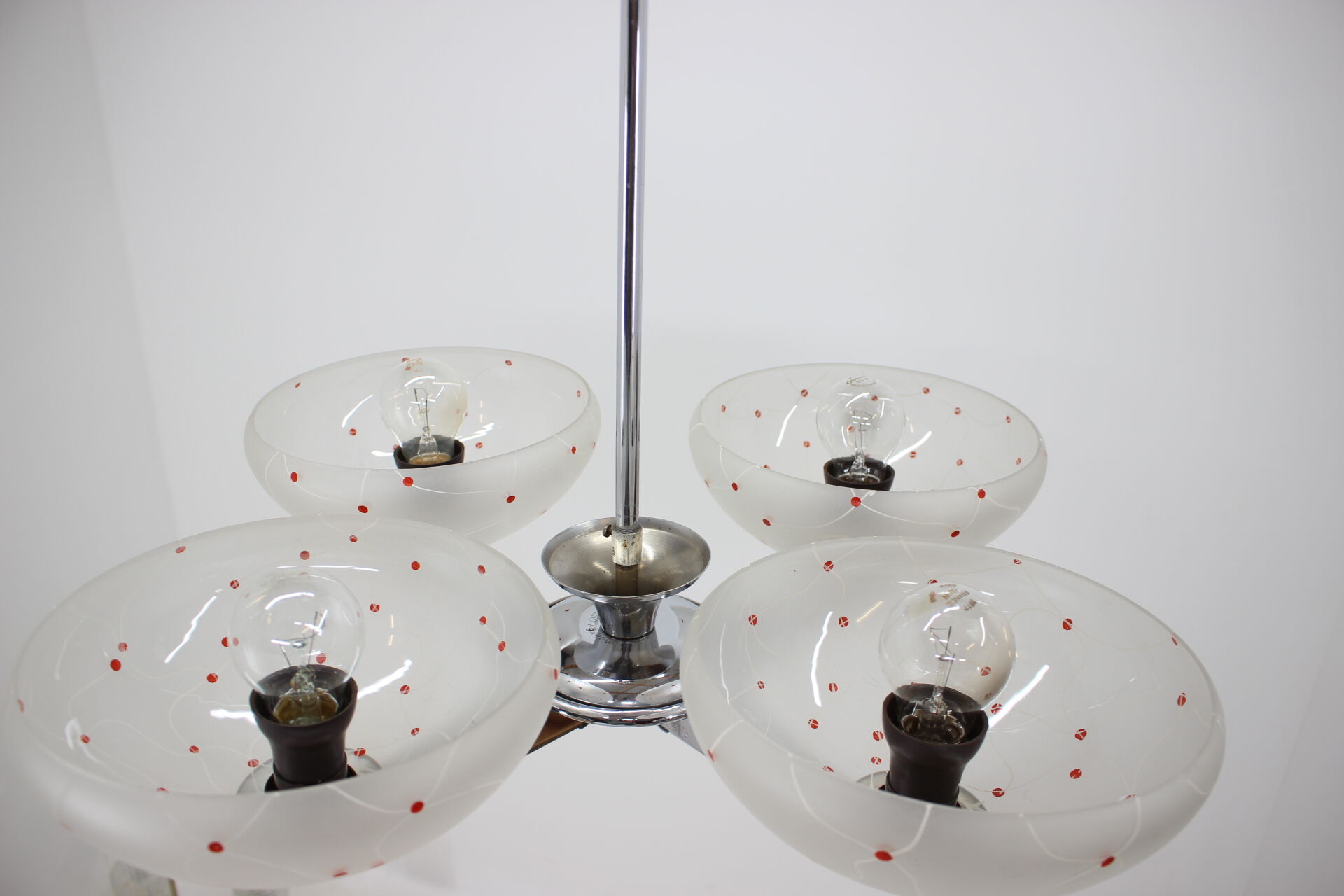 Mid-century chrome chandelier, 1960´s.