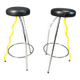 Pair of Duplex stools by Javier Mariscal for BD 1980's Memphis
