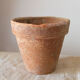 4 old terracotta pots height 12 cm