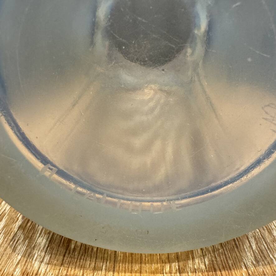 A R.Lalique Opalescent Glass Ceylan Vase
