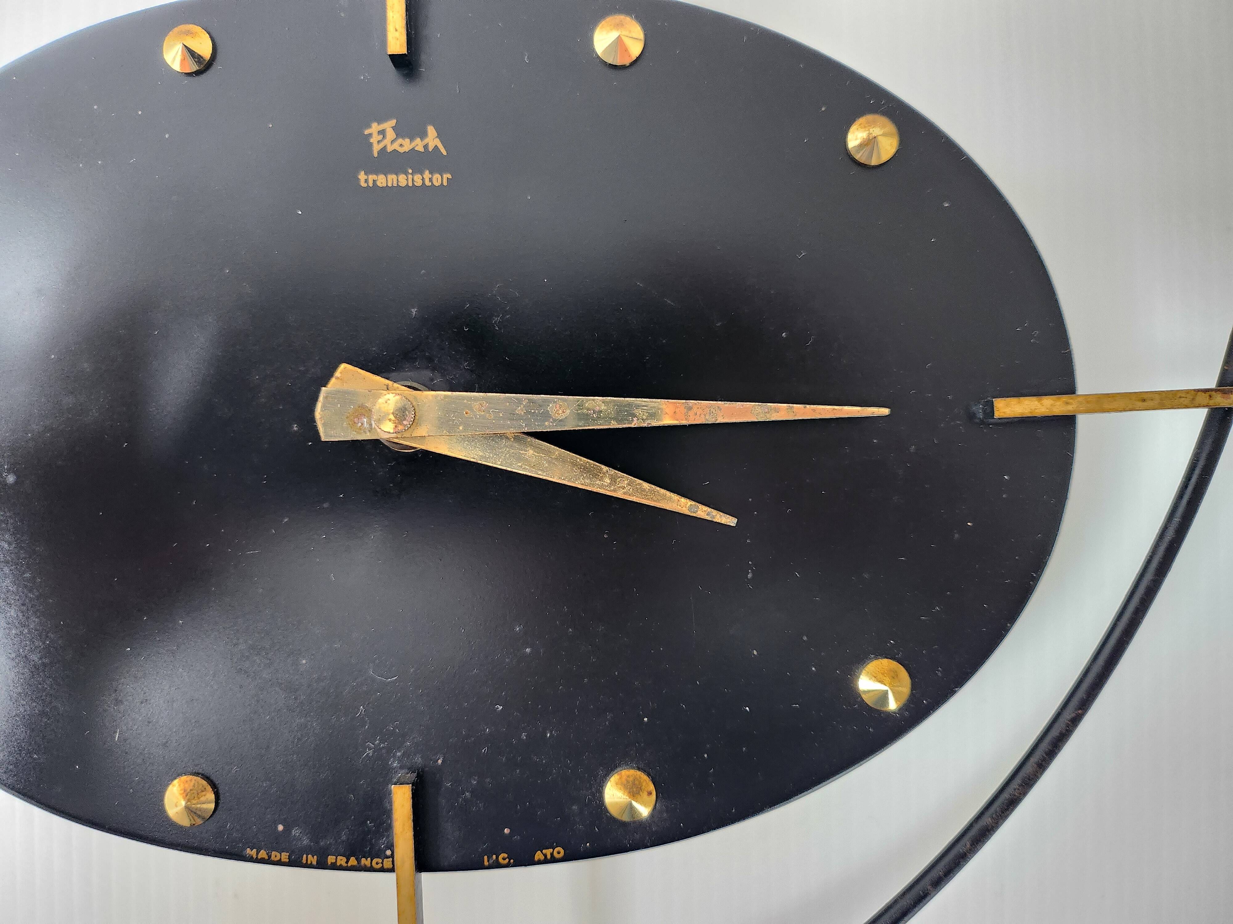 Vintage Flash Transistor Wall Clock 1950