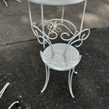 Old wrought iron garden furniture