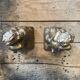 2 Seated satyr sculptures in cast bronze