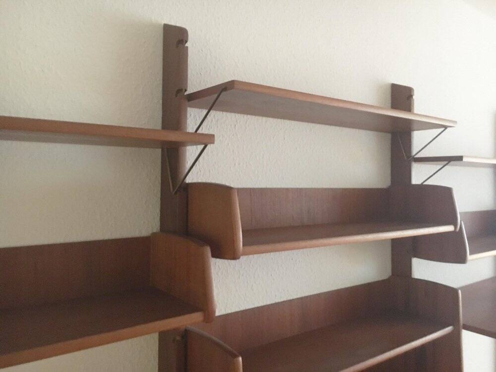 Mid-Century Modular Wall Unit Ergo in teak by John Texmon and Einar Blindheim for Blindheim Möbelfabrikk, 1960s.