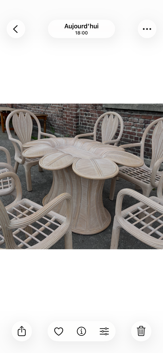 Hollywood Regency dining room rattan bamboo