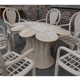 Hollywood Regency dining room rattan bamboo