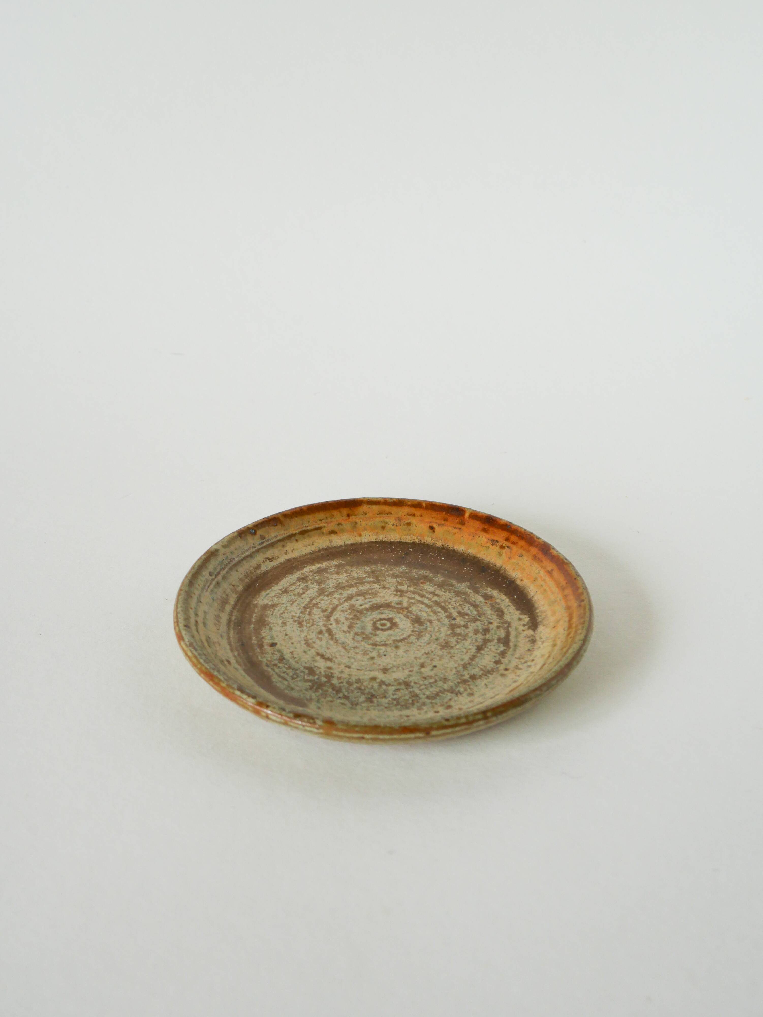 Glazed stoneware pocket tray, 1970