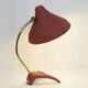 Lampe de bureau rouge Ewa Varnamo, années 1950