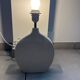 White contemporary ceramic lamp base