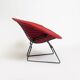 Grand fauteuil Diamond par Harry Bertoia pour Knoll, retapissée. Vers les années 1960.
