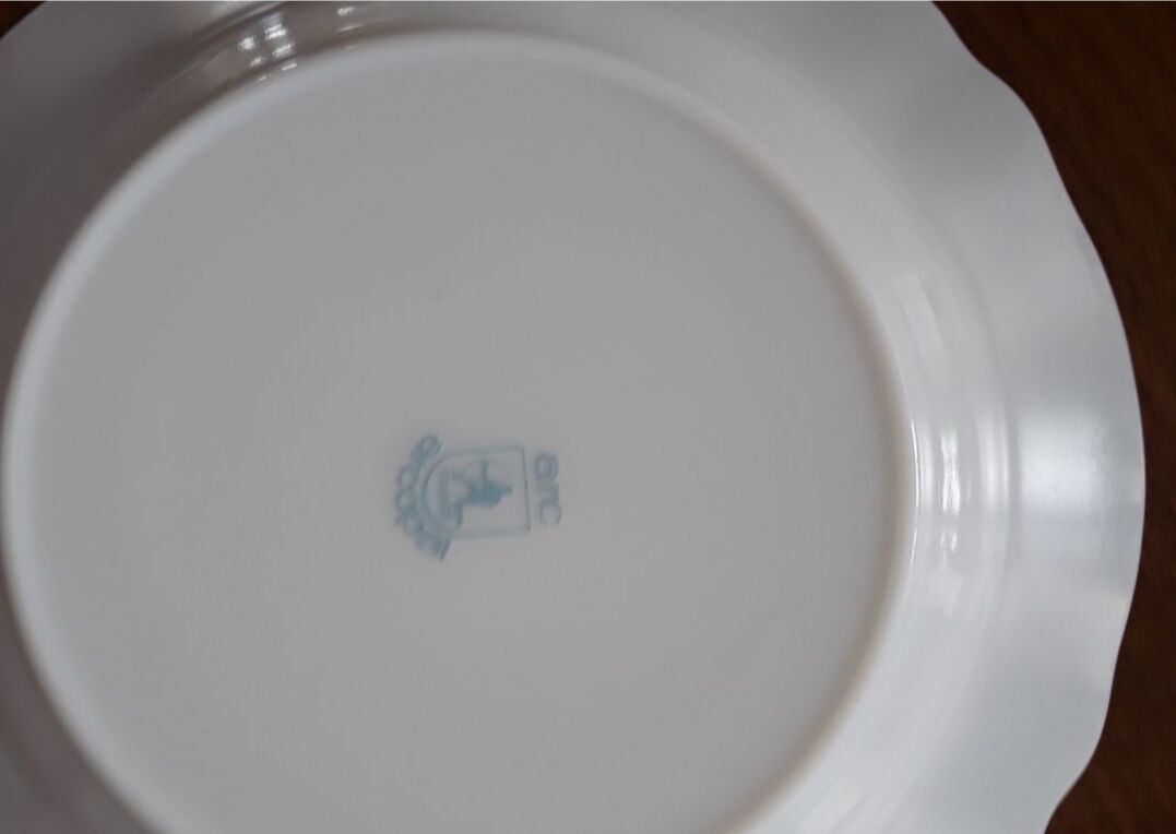 6 hollow plates arcopal myosotis veronica