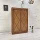Storage unit in solid oak and veneer, circa 1960.