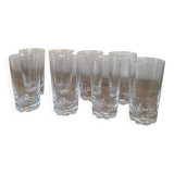8 Verre En Cristal De Sèvres À Orangeade