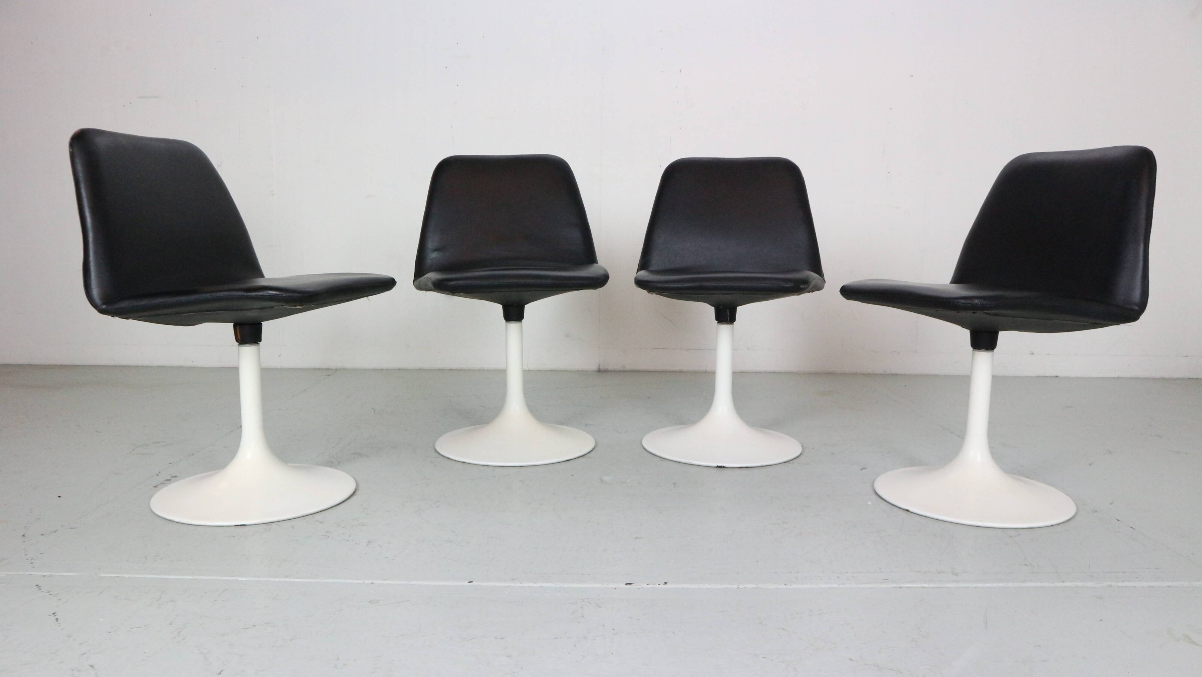 Scandinavian Modern Set Of 4 Dinning Chairs By Börje Johanson Vinga, Sweden 1970