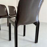 Set of 5 Selene plastic chairs designed by Vico Magistretti Artemide