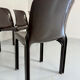 Set of 5 Selene plastic chairs designed by Vico Magistretti Artemide