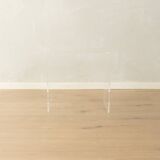 Minimalist side table from the 1970s, acrylic glass