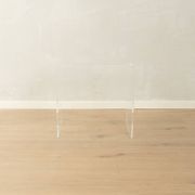 Table d'appoint minimaliste des années 1970, en verre acrylique