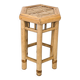 Table d'appoint vintage Tabouret de fleur Banc de fleur Mid Century Bambou Table de nuit Tabouret de