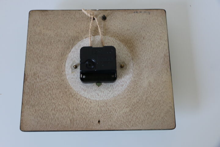 Green/yellow formica wall clock