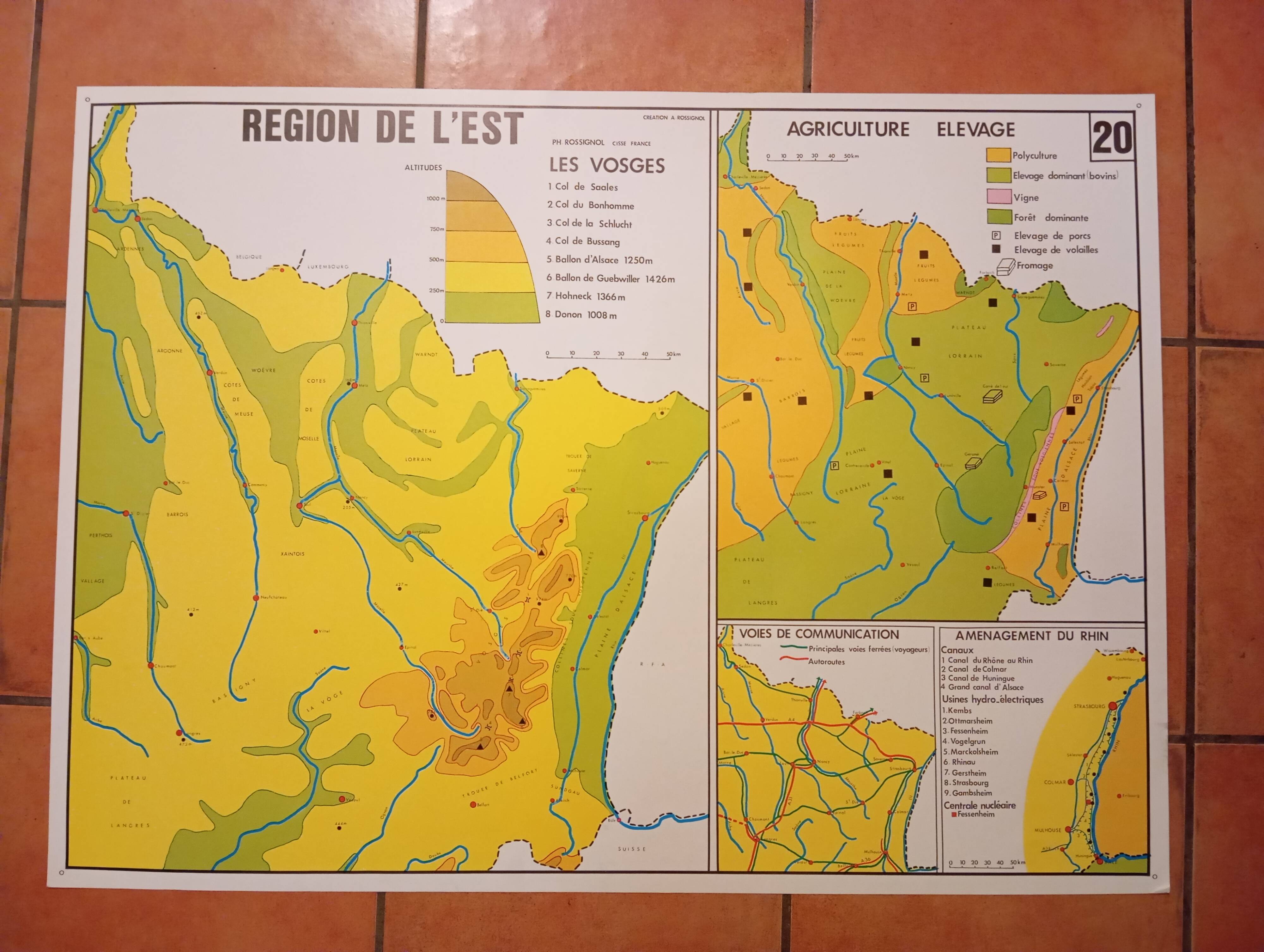 School map: northern region n°19 / eastern region n°20