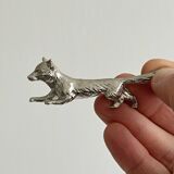 Set of 6 metal fox knife rests
